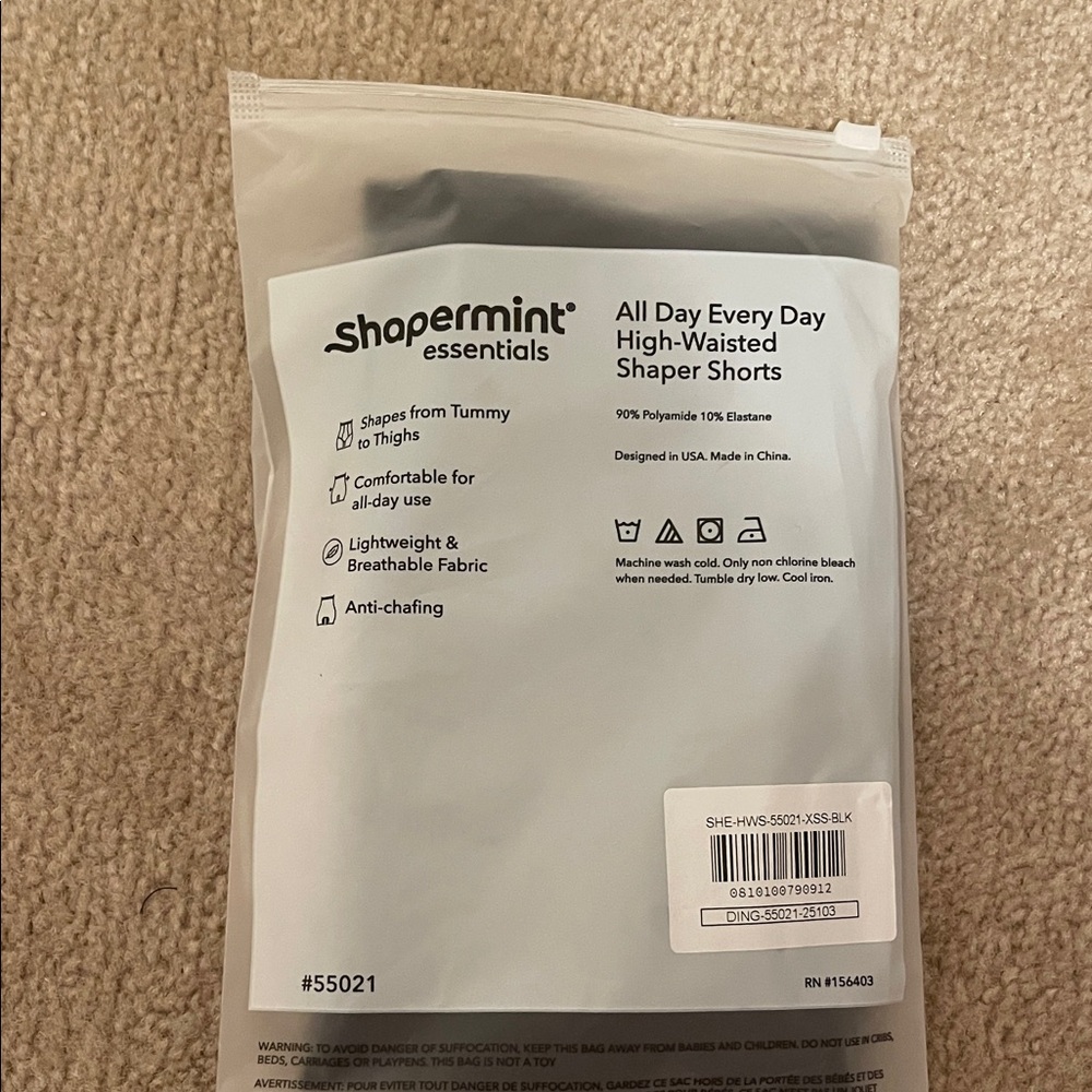 Shapermint All Day Every Day Black High-Waisted Shaper Shorts - Picture 7 of 8